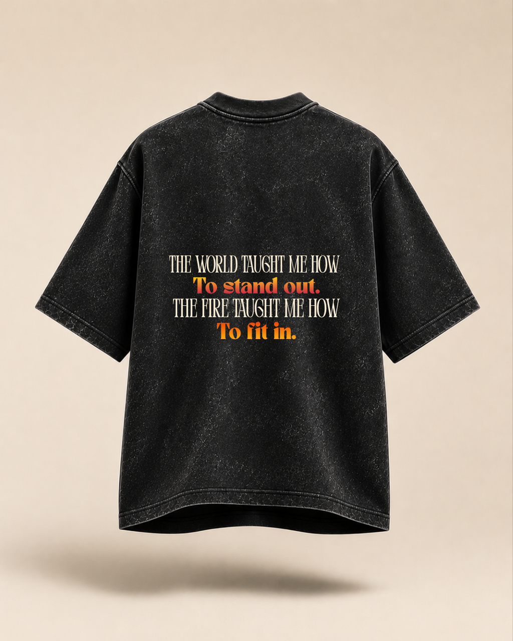 Built To Ignite | Acid Wash Oversized T-Shirt
