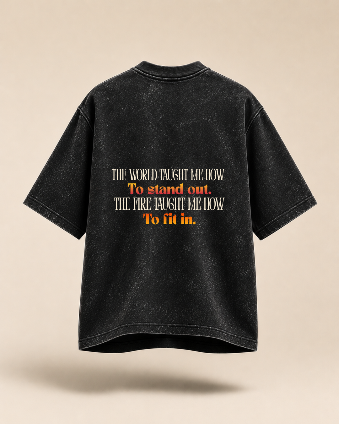 Built To Ignite | Acid Wash Oversized T-Shirt