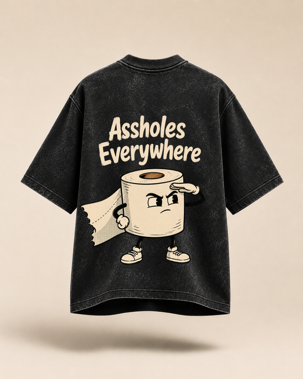 Surviving People Since Forever | Acid Wash Oversized T-Shirt
