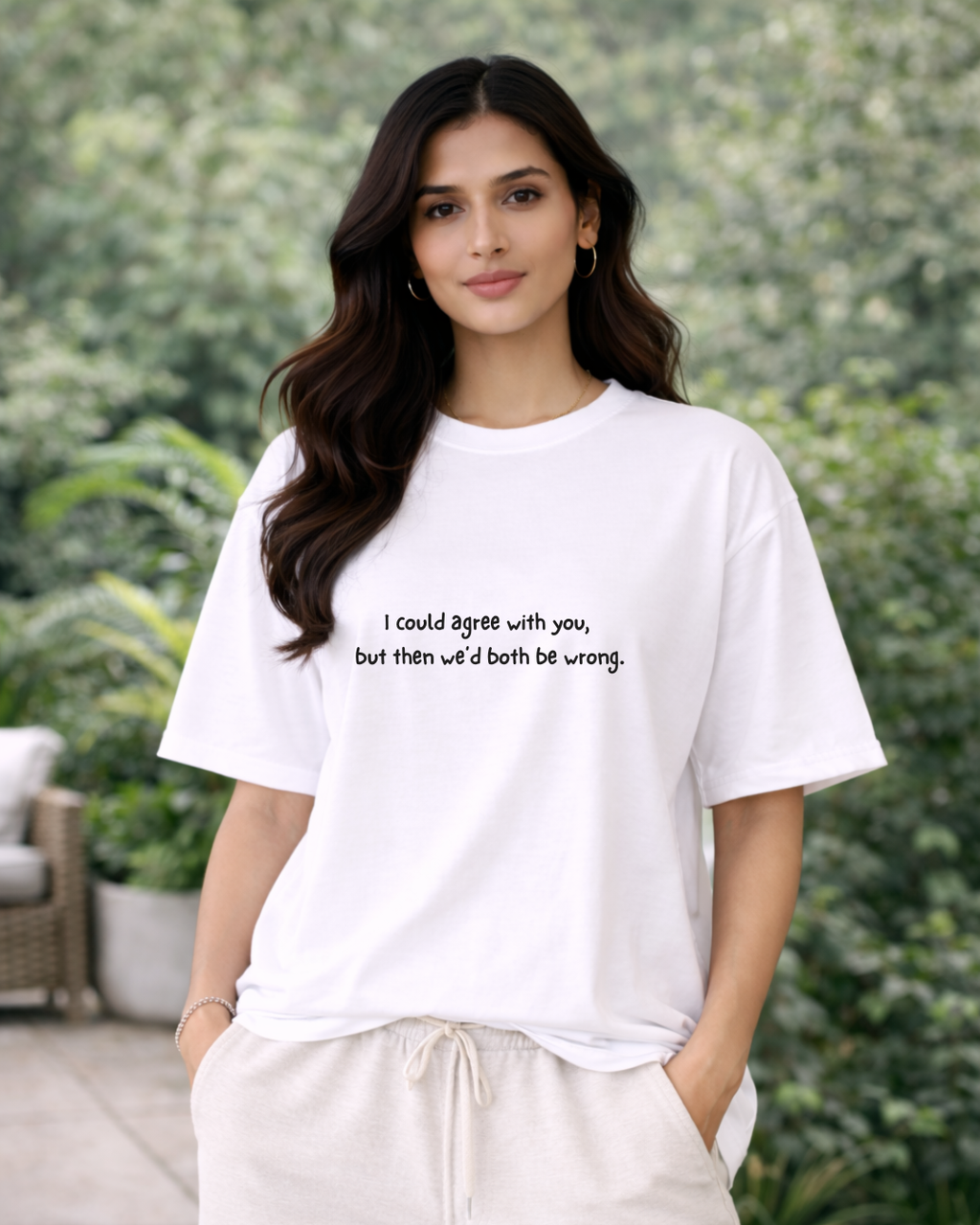 We'd Both Be Wrong Minimal Tee