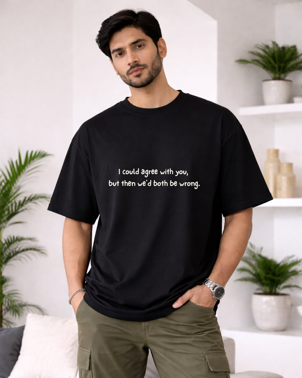We'd Both Be Wrong Minimal Tee