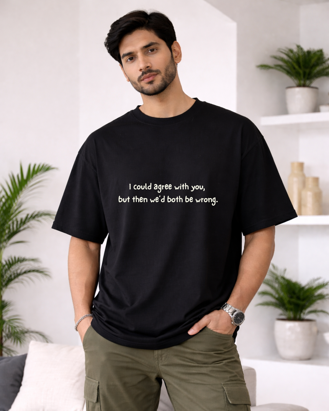 We'd Both Be Wrong Minimal Tee