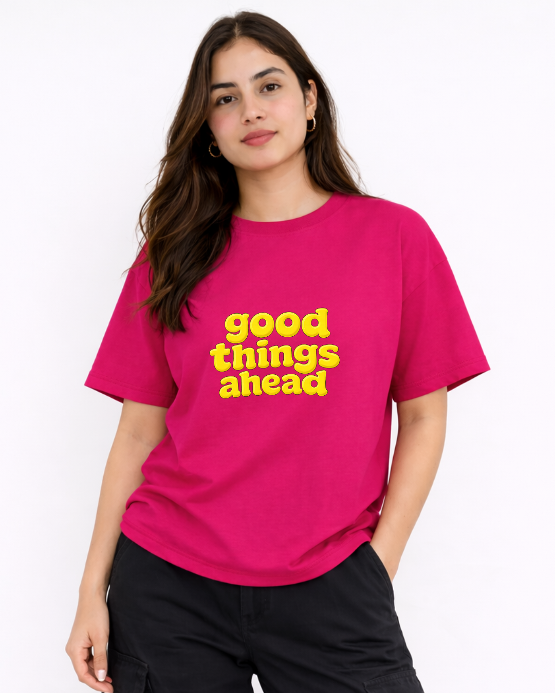 Good Things Ahead Puff Print Tee