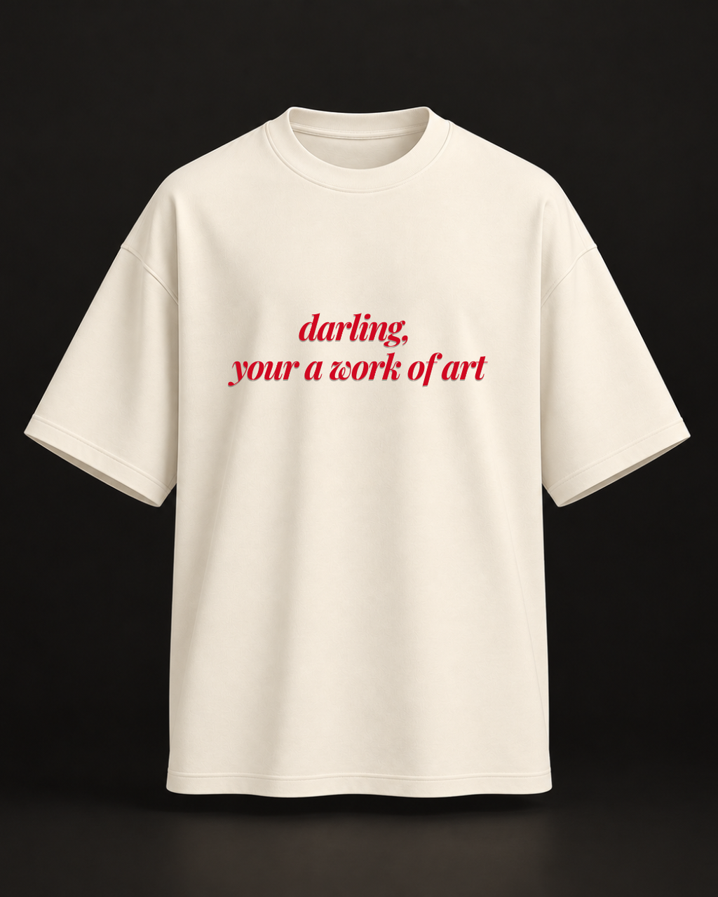 A work of art oversized tshirt