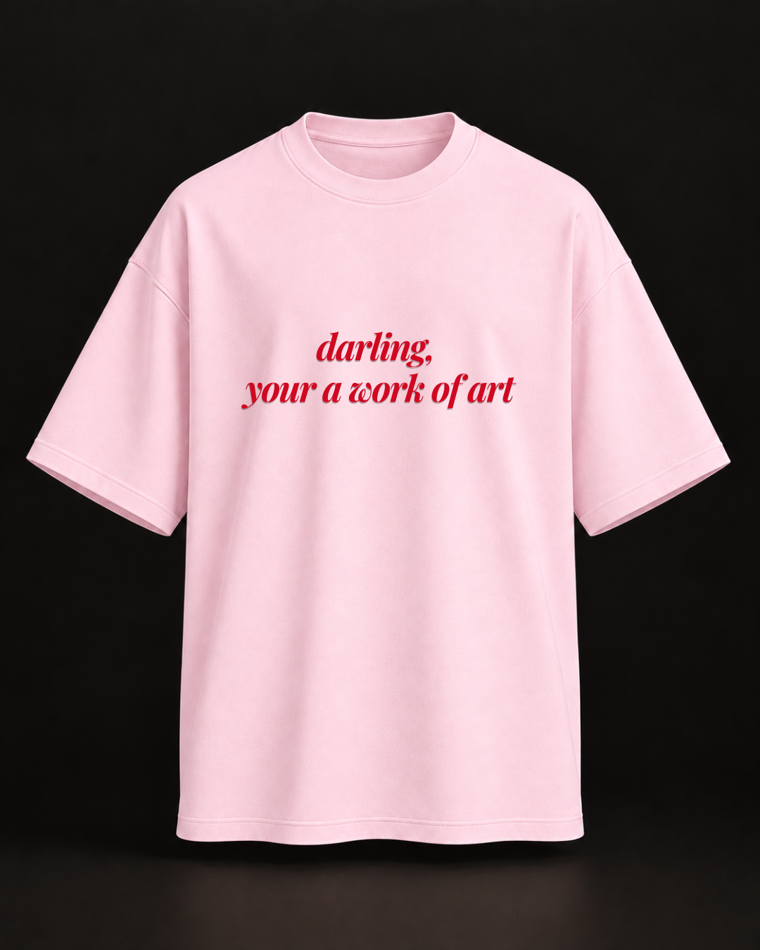 A work of art oversized tshirt