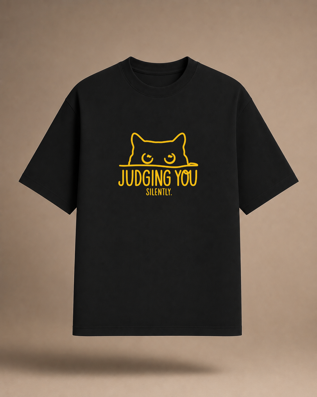 Judging You Silently | Acid Wash Oversized T-Shirt
