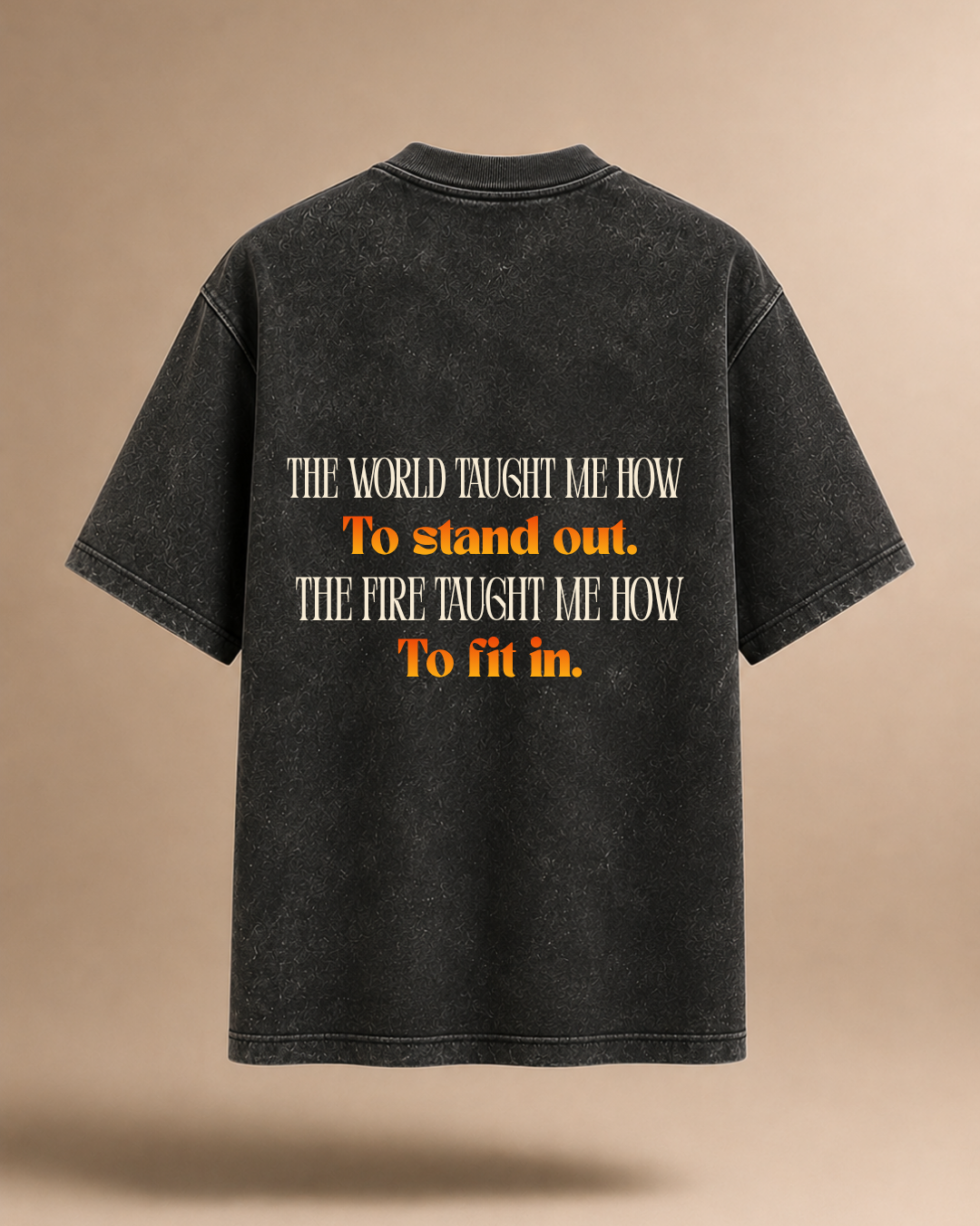 Built To Ignite | Black & Grey Acid Wash T-Shirt