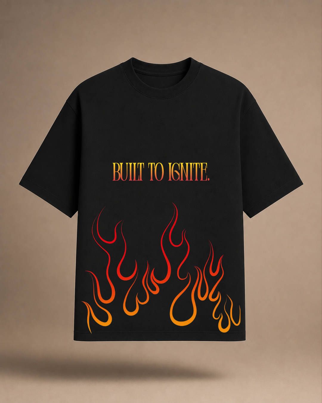 Built To Ignite | Black & Grey Acid Wash T-Shirt