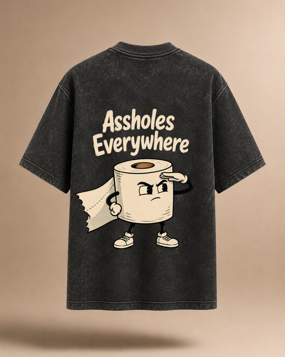 Surviving People Since Forever | Acid Wash Oversized T-Shirt
